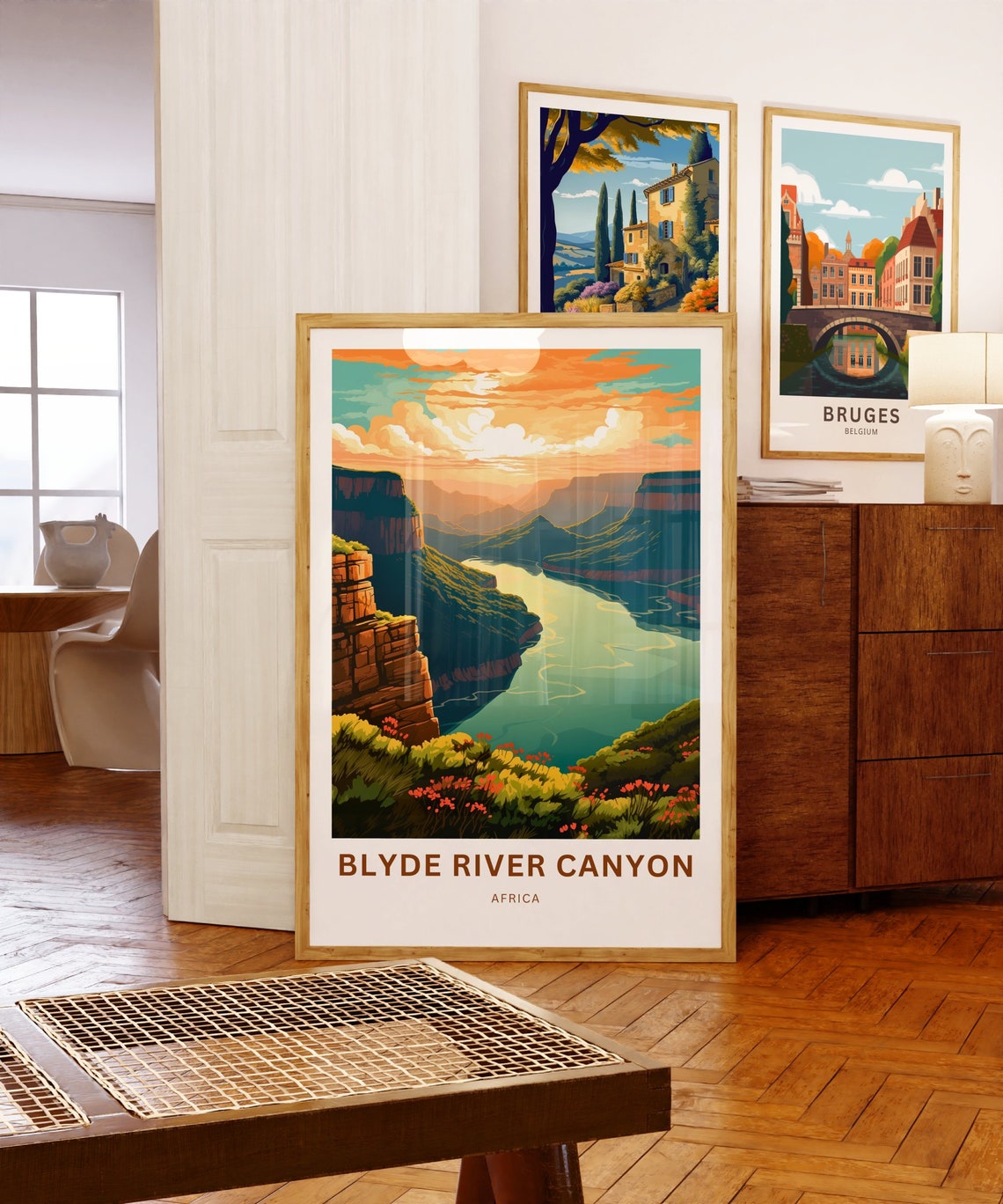 Personalized Blyde River Canyon Africa Custom Text Travel Poster - Image 3