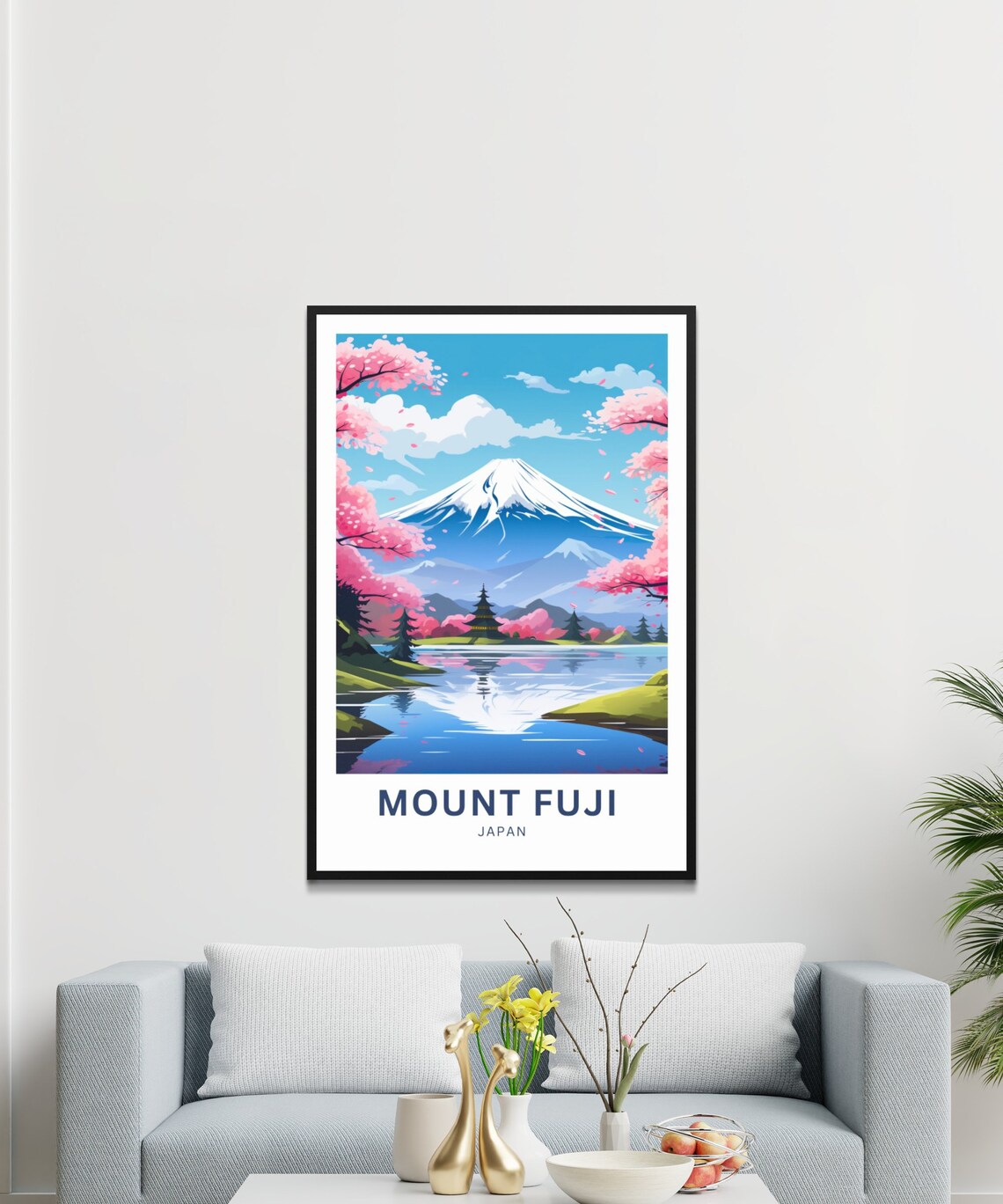 Personalized Mount Fuji Travel Poster, Japan Wall Art - Image 3