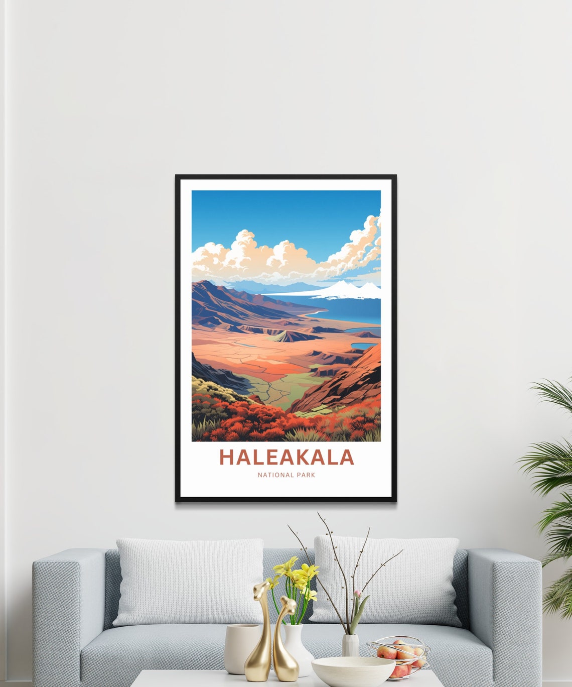 Haleakala National Park Volcano Crater Vista Personalized Poster - Image 3