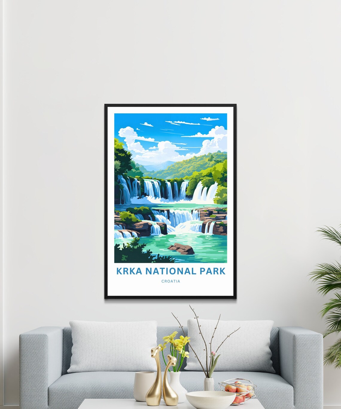 Personalized Krka National Park Travel Poster, Croatia - Image 3