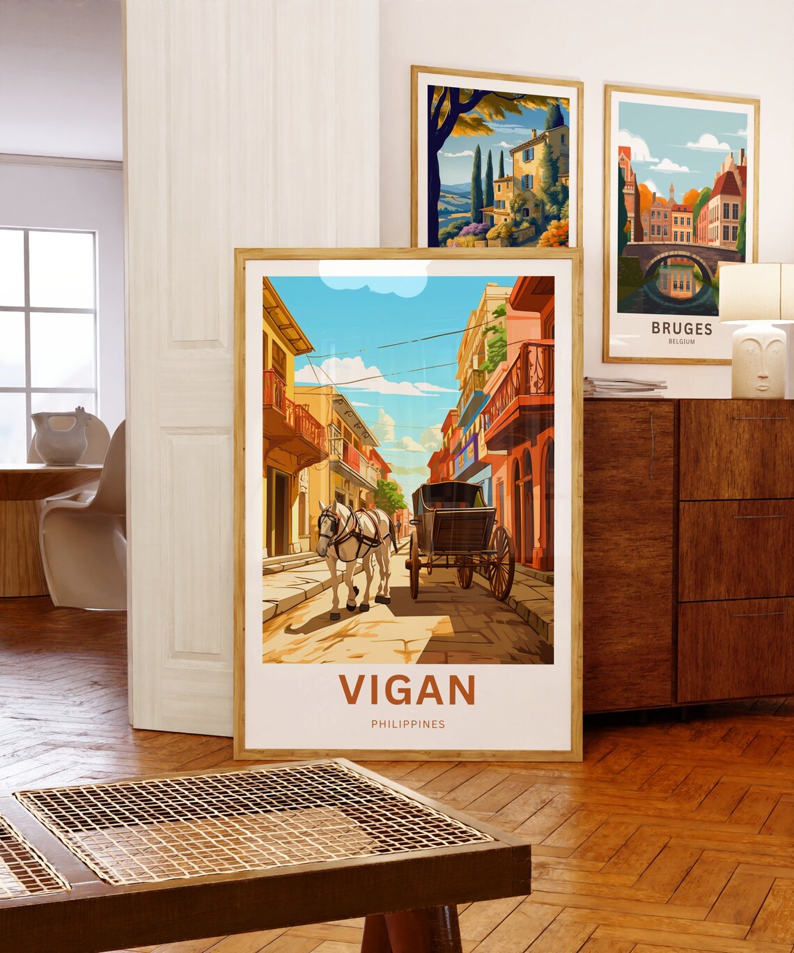Vigan Philippines Kalesa Horse Carriage Heritage Travel Poster - Image 5