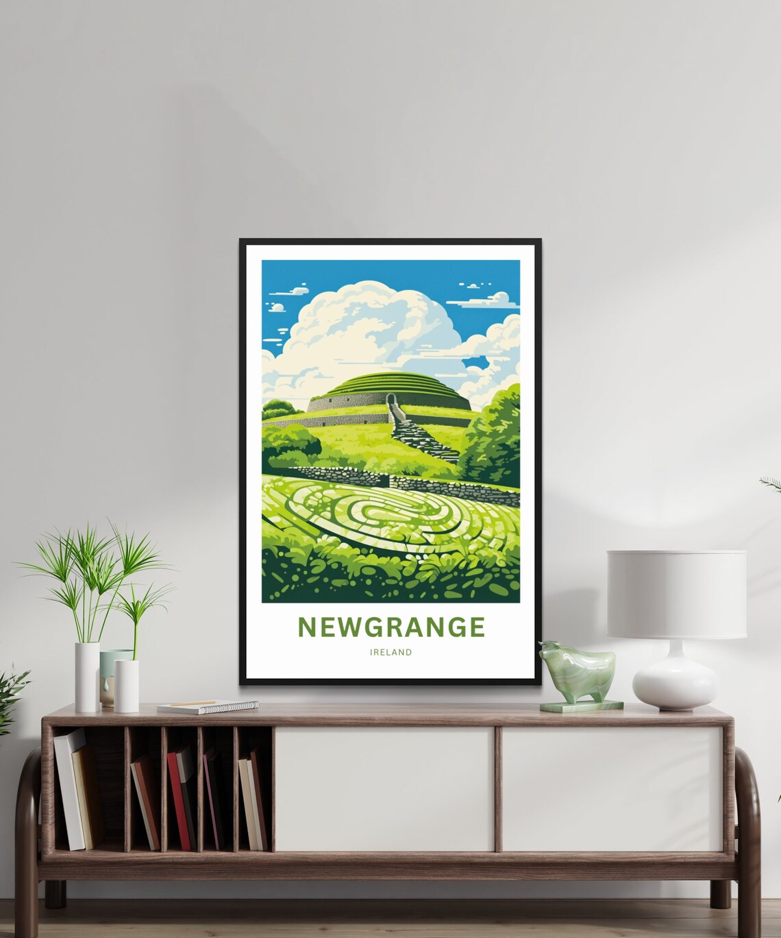 Newgrange Ireland Ancient Passage Tomb Spiral Mound Travel Poster - Image 2