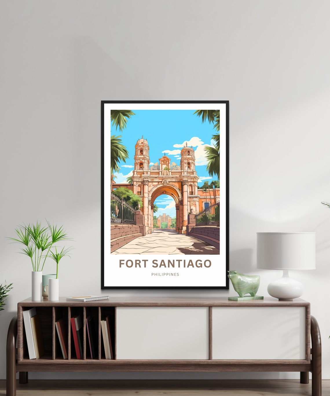 Personalized Fort Santiago Philippines Custom Name Travel Poster - Image 4