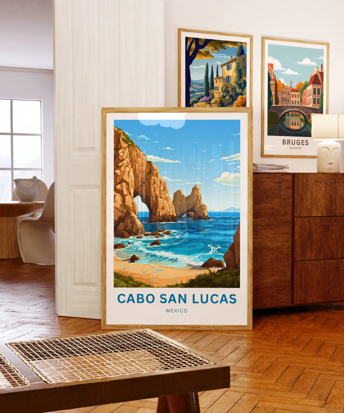 Cabo San Lucas Travel Print Cabo San Lucas Poster Mexico Wall Art Framed Present Gift Baja California Peninsula Present - Image 5