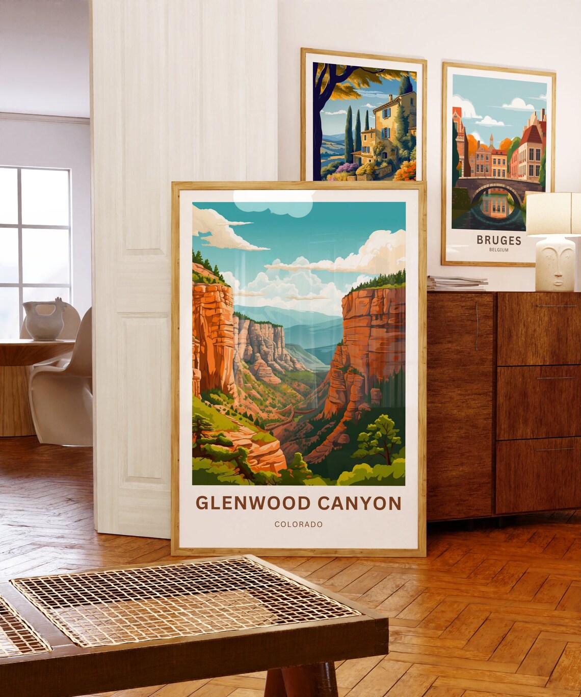 Glenwood Canyon Colorado Scenic Red Rock Cliffs Vista Travel Poster - Image 5