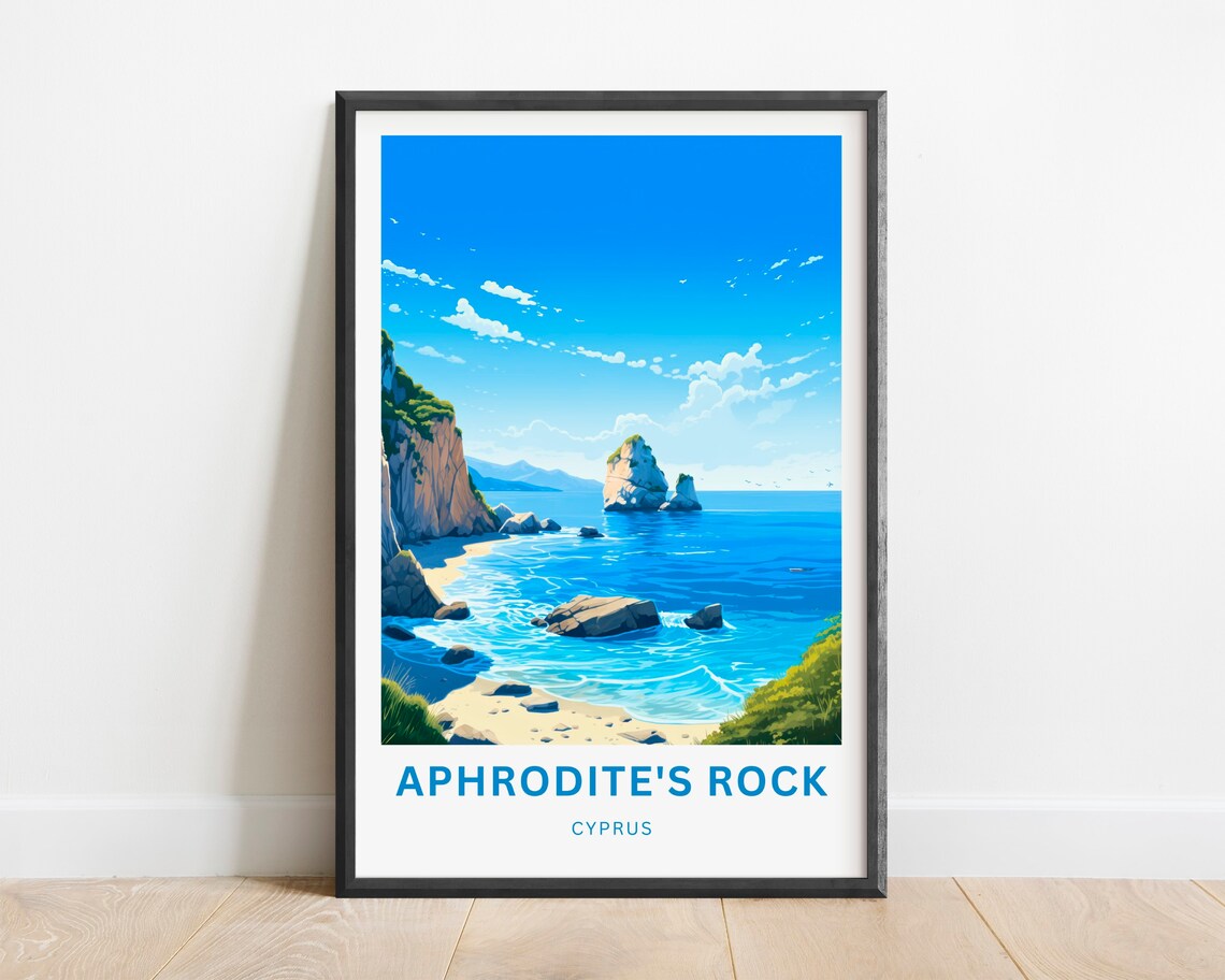 Personalized Aphrodites Rock Travel Poster, Cyprus - Image 5