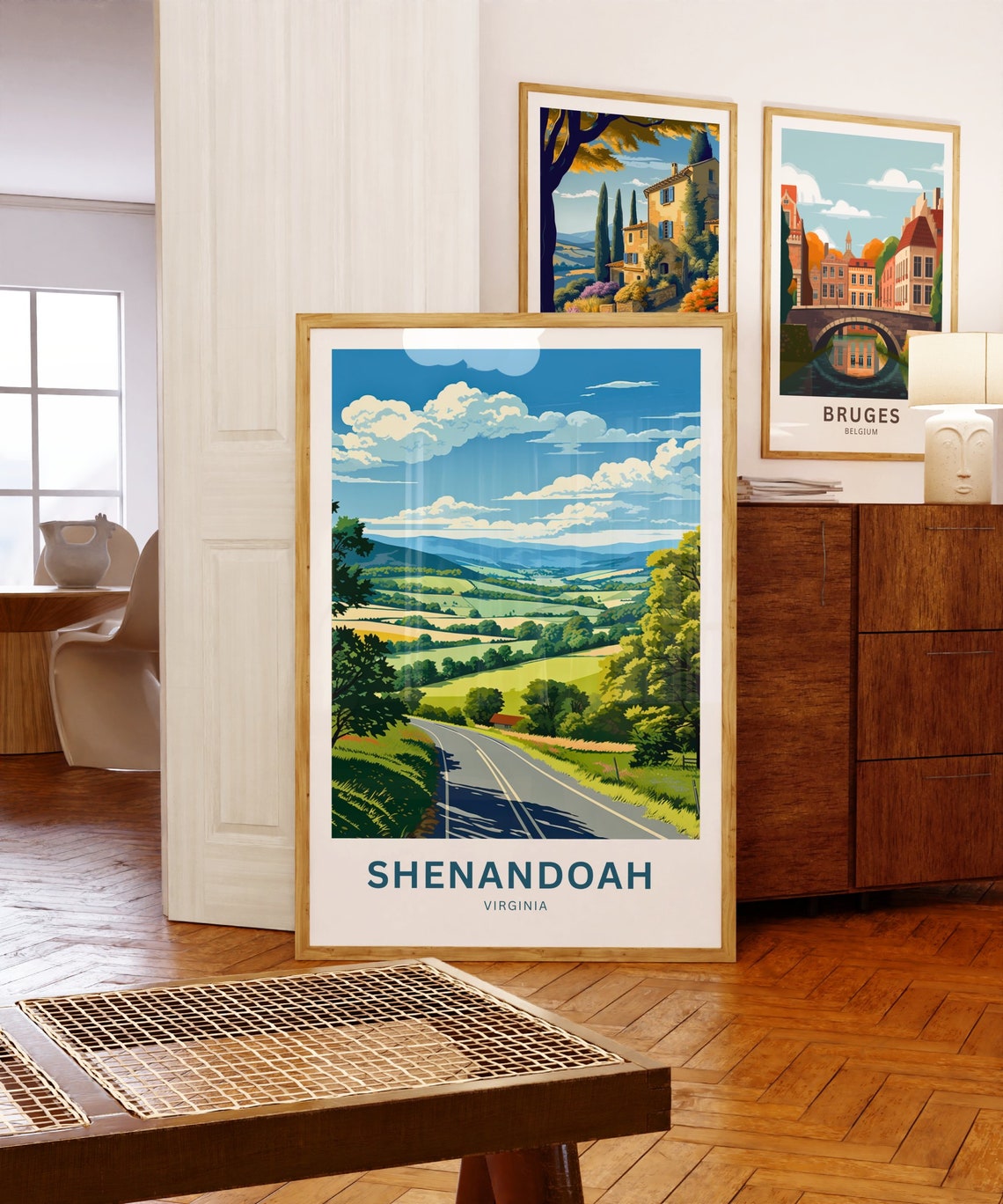 Shenandoah Virginia Personalized Green Summer Valley Travel Poster - Image 5