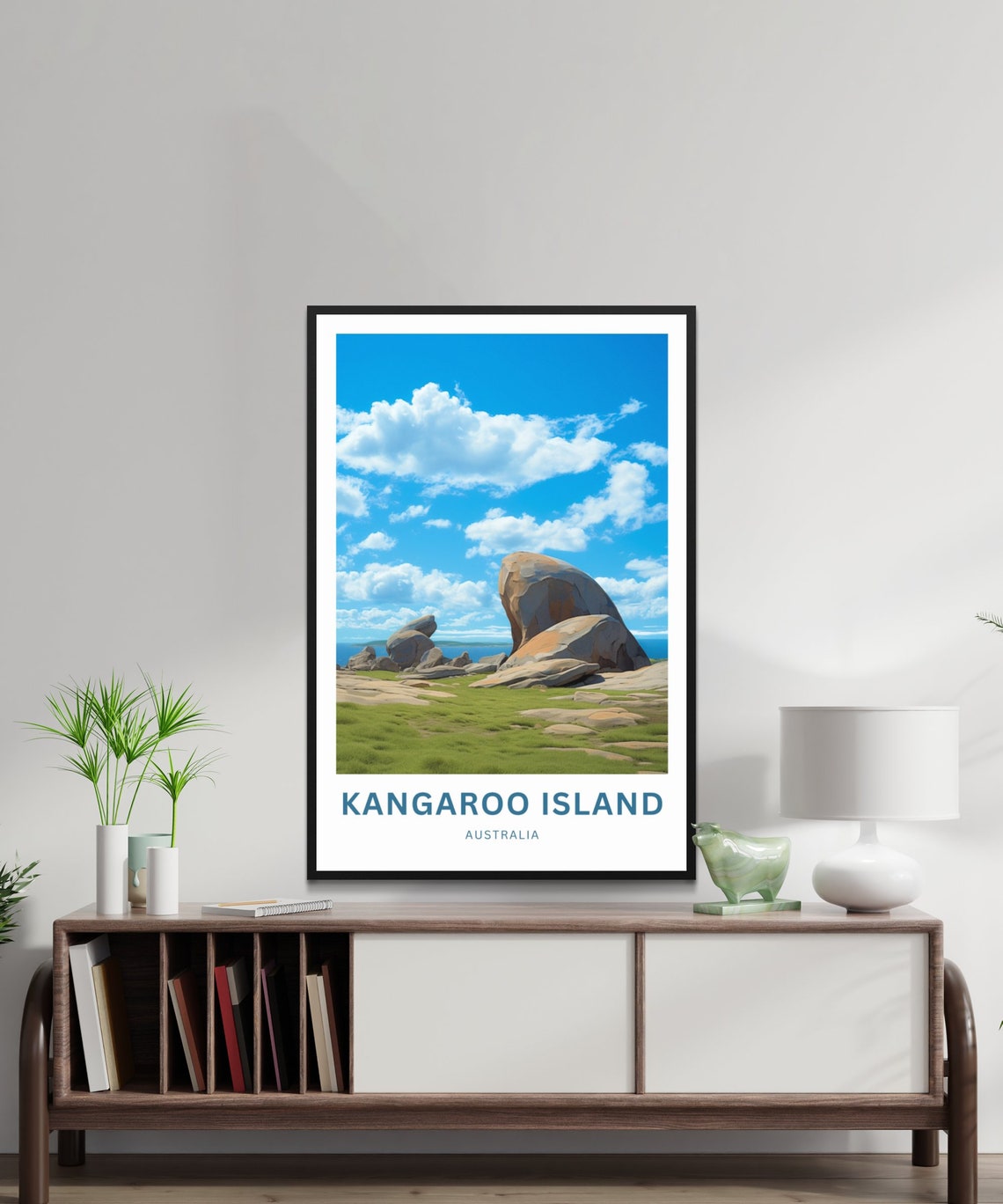 Personalized Kangaroo Island Travel Print Kangaroo Island Poster Australia Wall Art Framed Present Gift Australia Present - Image 2