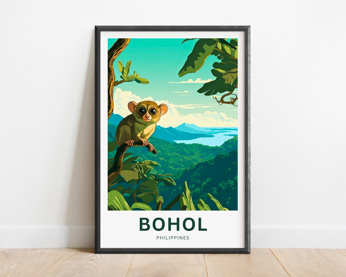 Bohol Philippines Tarsier Primate Jungle Valley Viewpoint Poster