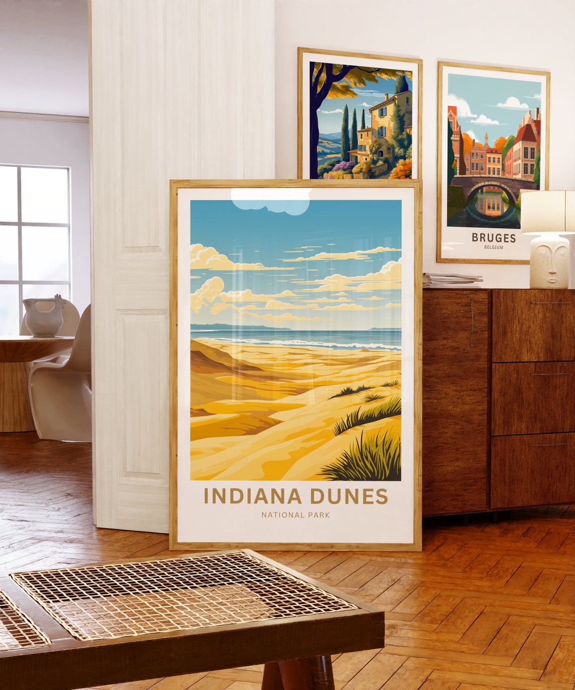 Personalized Indiana Dunes National Park Custom Text Dune Shore Poster - Image 5