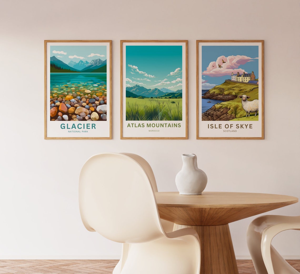 Atlas Mountains Morocco Personalized Alpine Meadow Valley Poster - Image 3