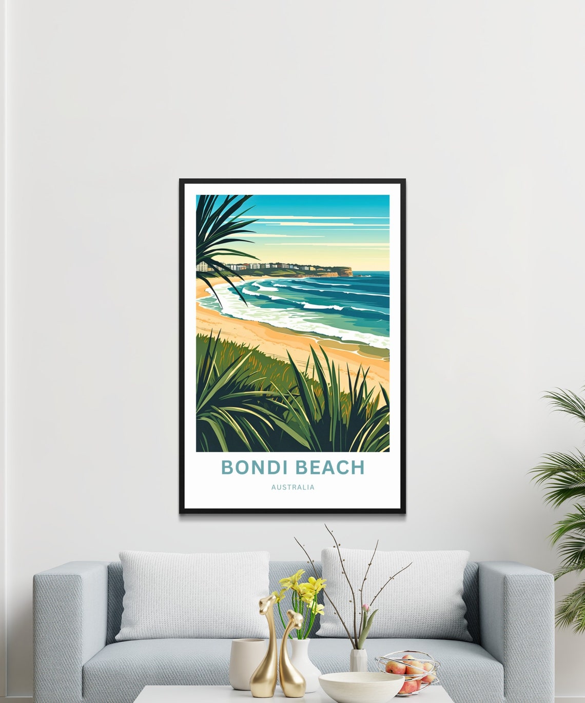 Bondi Beach Australia Surf Coast Rolling Waves Travel Poster - Image 2