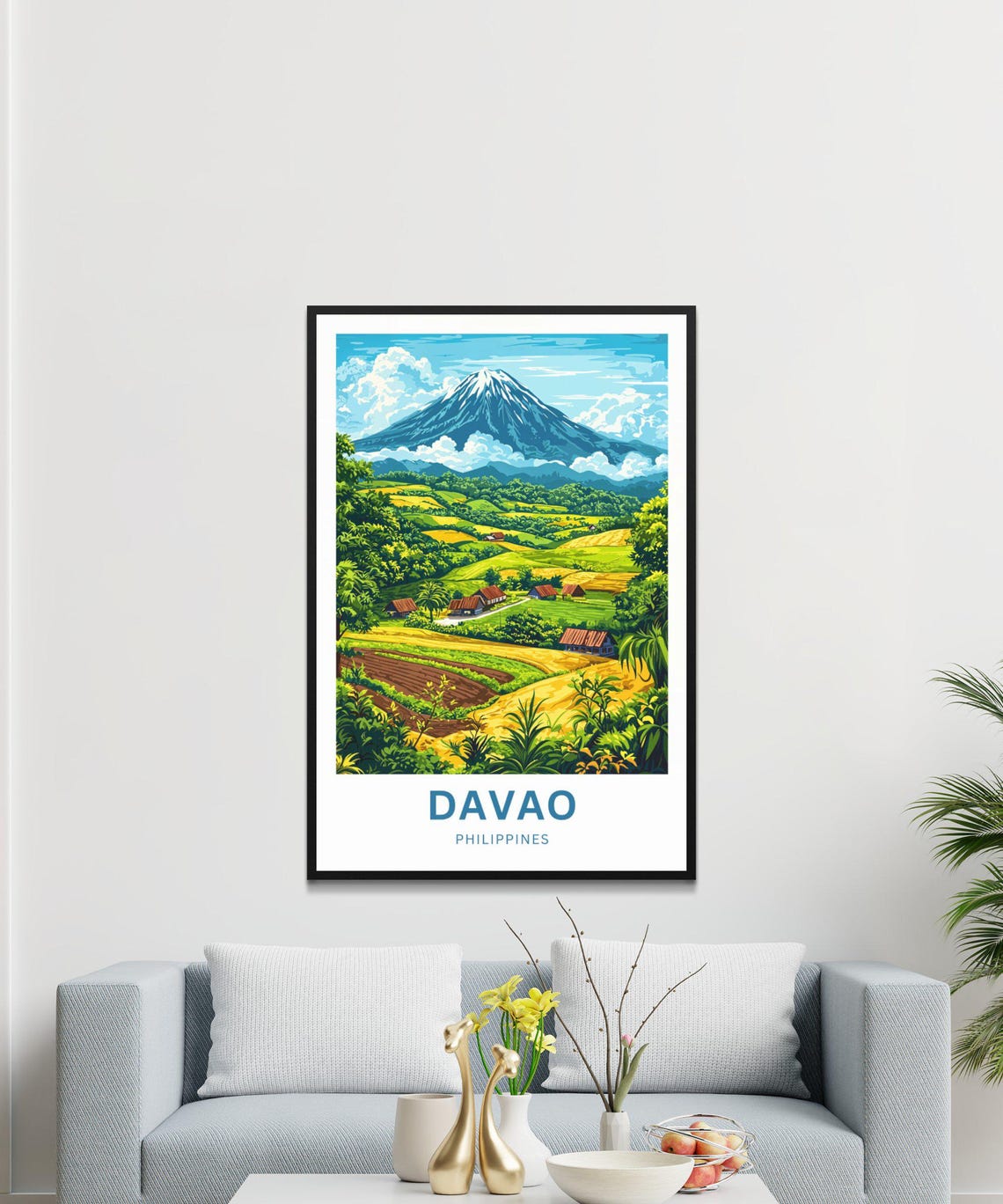 Davao Philippines Mount Apo Volcano Rice Terrace Travel Poster - Image 3