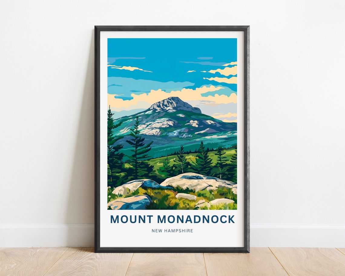 Mount Monadnock New Hampshire Rocky Summit Pines Trail Poster