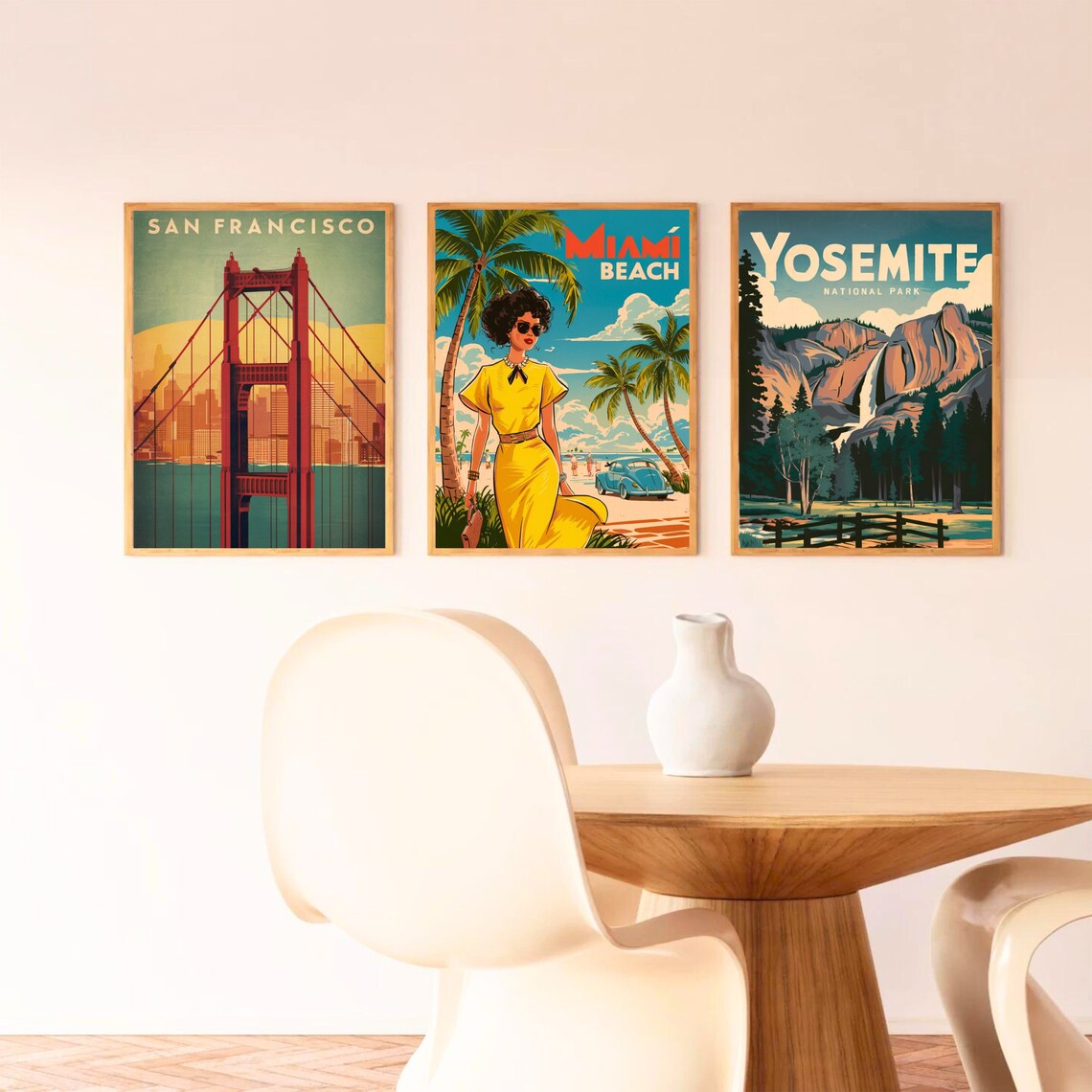Miami Vintage Travel Poster, Florida Wall Art Print - Image 3