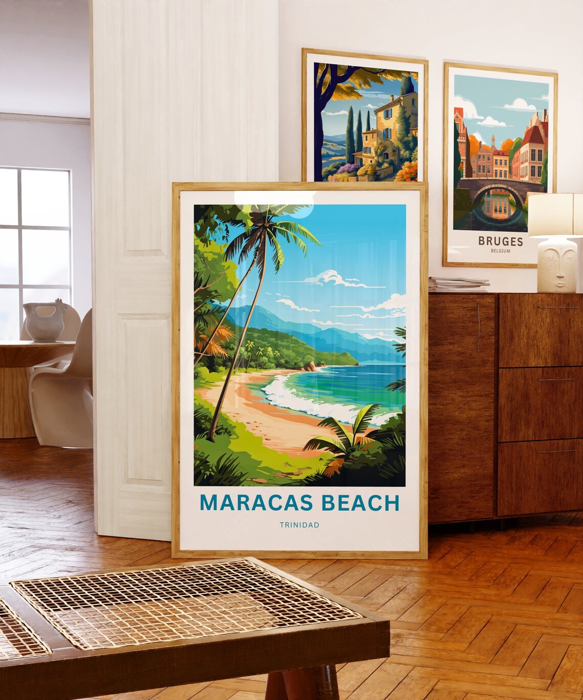 Maracas Beach Trinidad Personalized Tropical Palm Travel Poster - Image 5