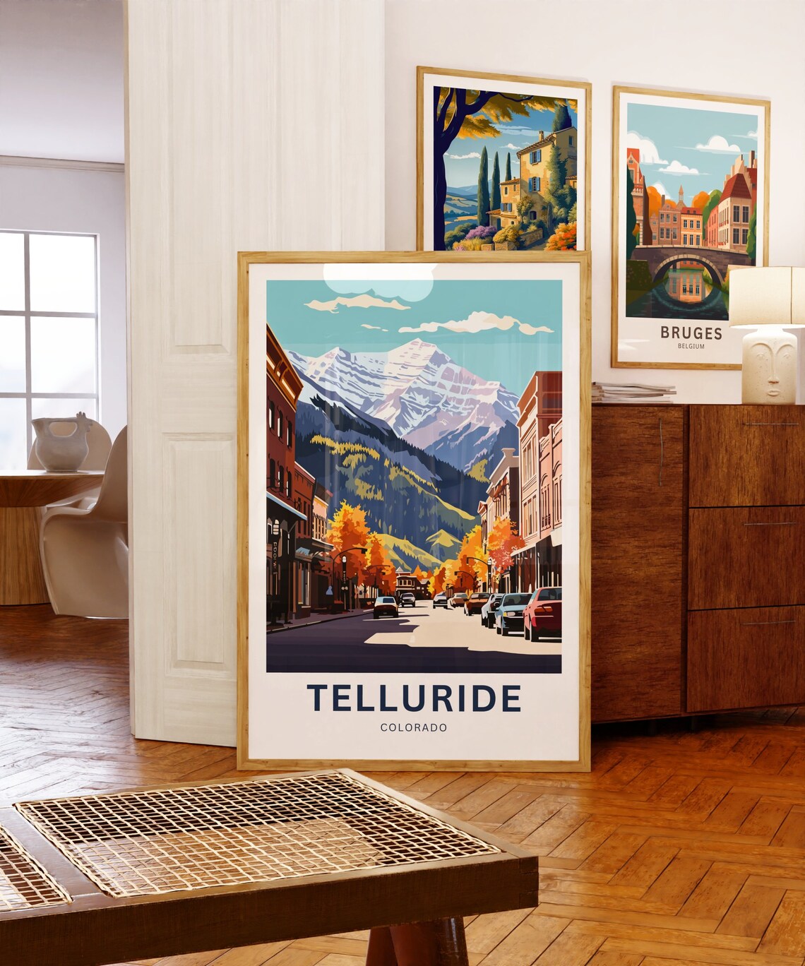 Telluride Colorado Main Street Autumn Aspen Peaks Travel Poster - Image 5