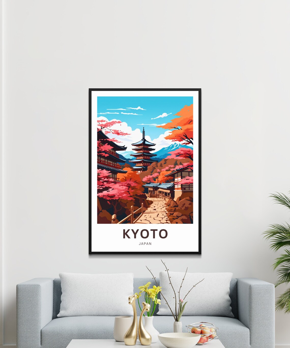 Orlando Florida Downtown Skyline Lake Palms Cityscape Travel Poster - Image 2