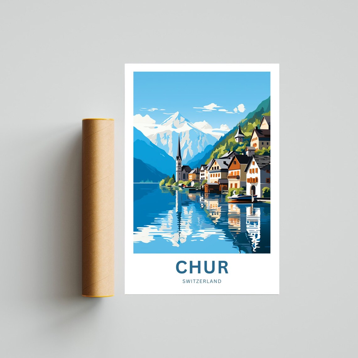 Personalized Chur Travel Poster, Switzerland Travel - Image 4