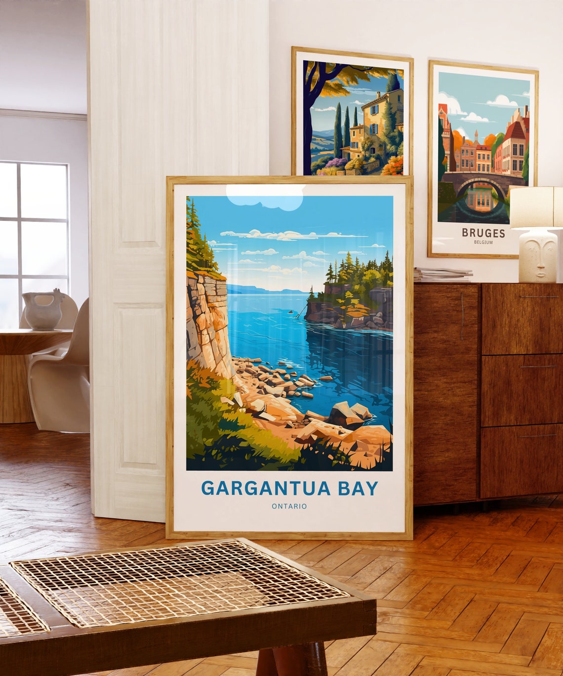 Personalized Gargantua Bay Rocky Headland Custom Vintage Travel Poster - Image 5