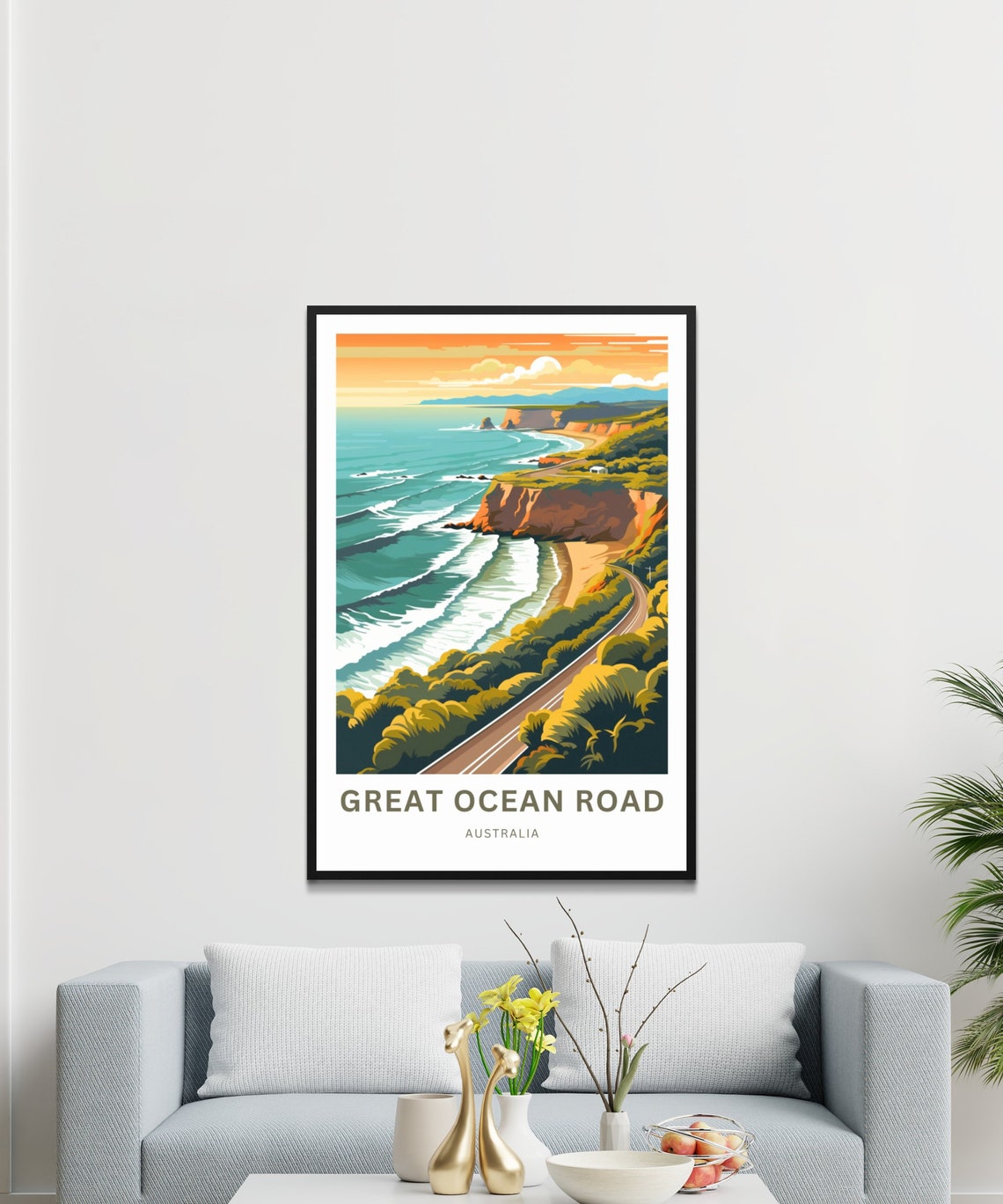Great Ocean Road Australia Personalized Poster with Cliffside Drive - Image 3