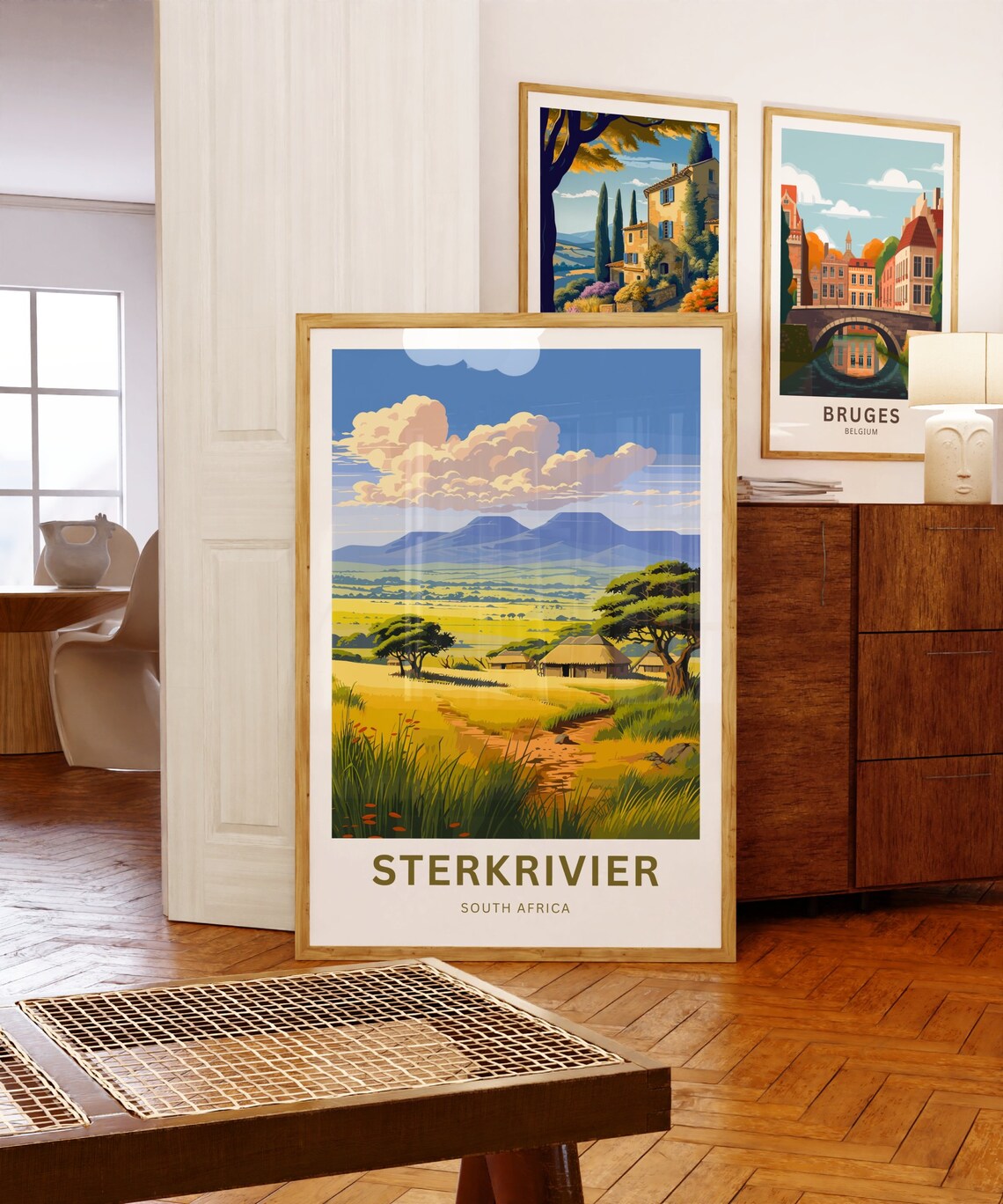 Sterkrivier South Africa Savanna Homestead Scenic Travel Poster - Image 5