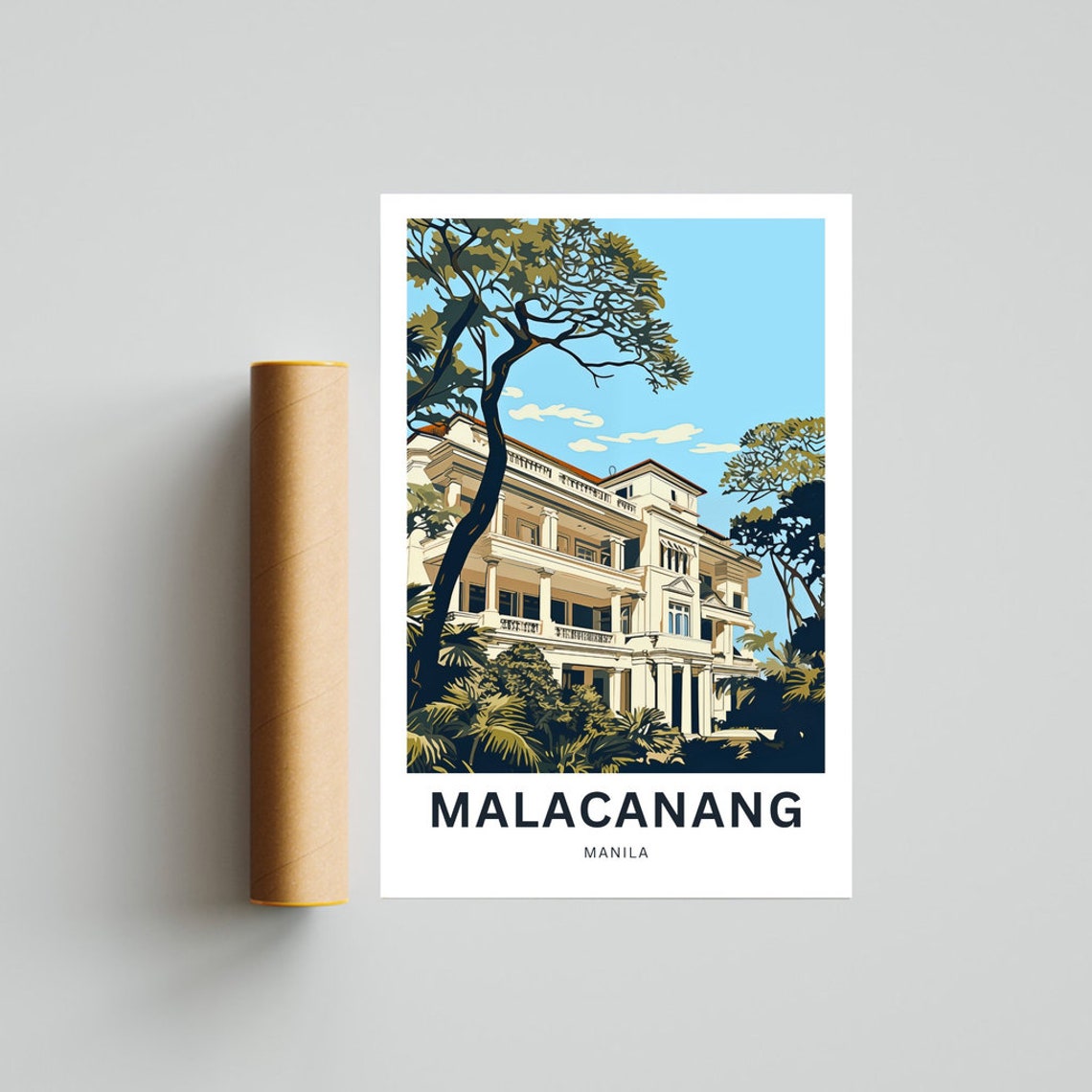 Malacanang Manila Philippines Personalized Travel Art Poster - Image 4