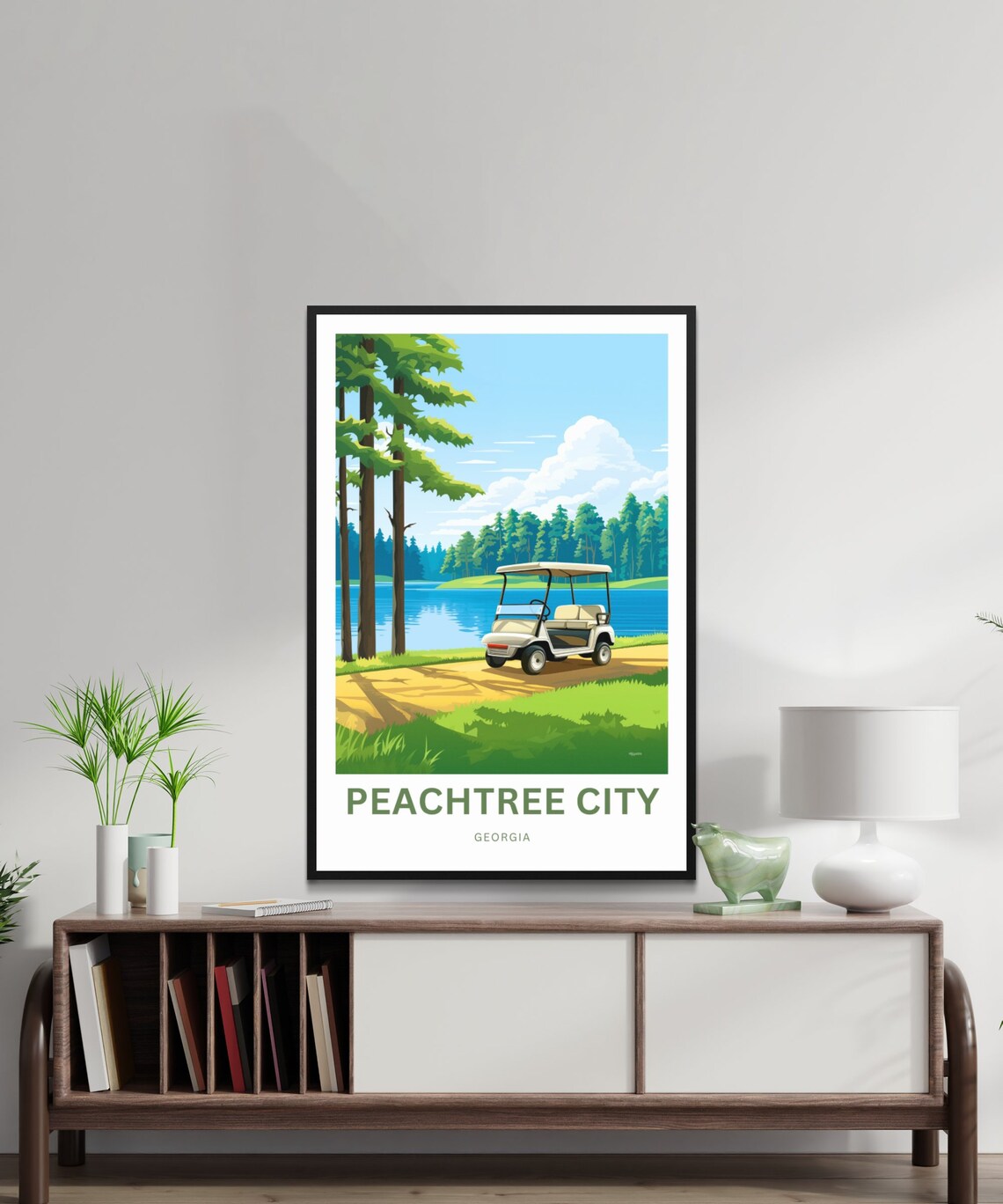 Personalized Peachtree City Travel Poster, Georgia - Image 4