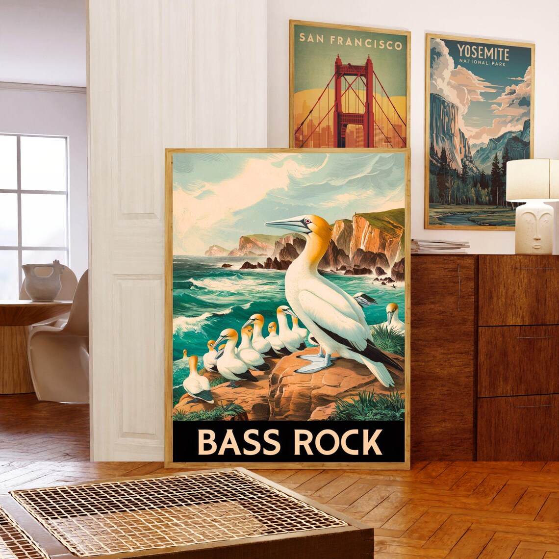 Bass Rock Scotland Northern Gannets Seabird Colony Travel Poster - Image 5