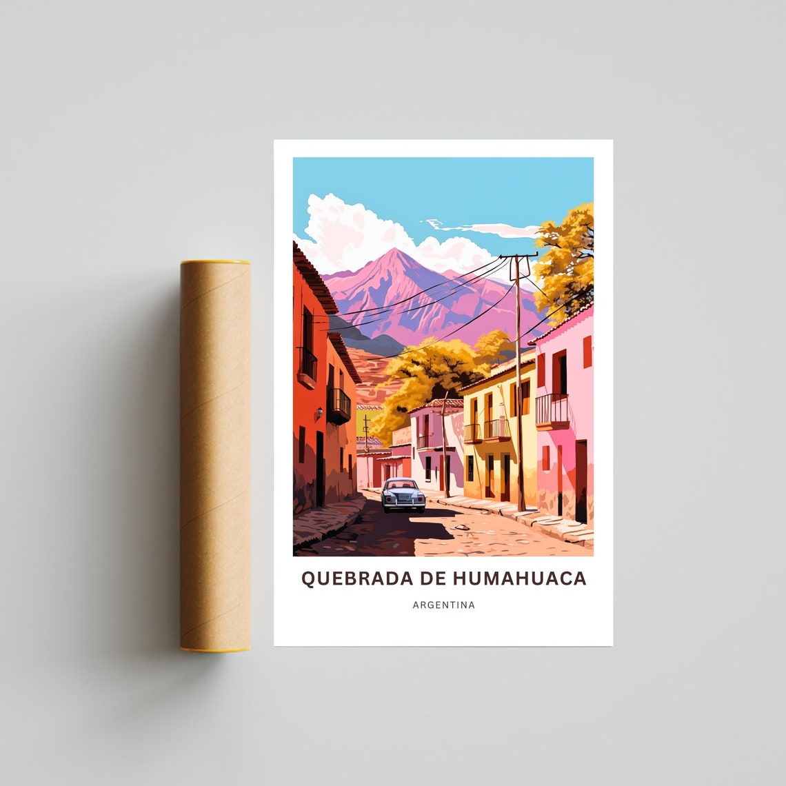 Quebrada De Humahuaca Travel Print Quebrada De Humahuaca Poster Argentina Wall Art Framed Present Gift Argentina Present - Image 4