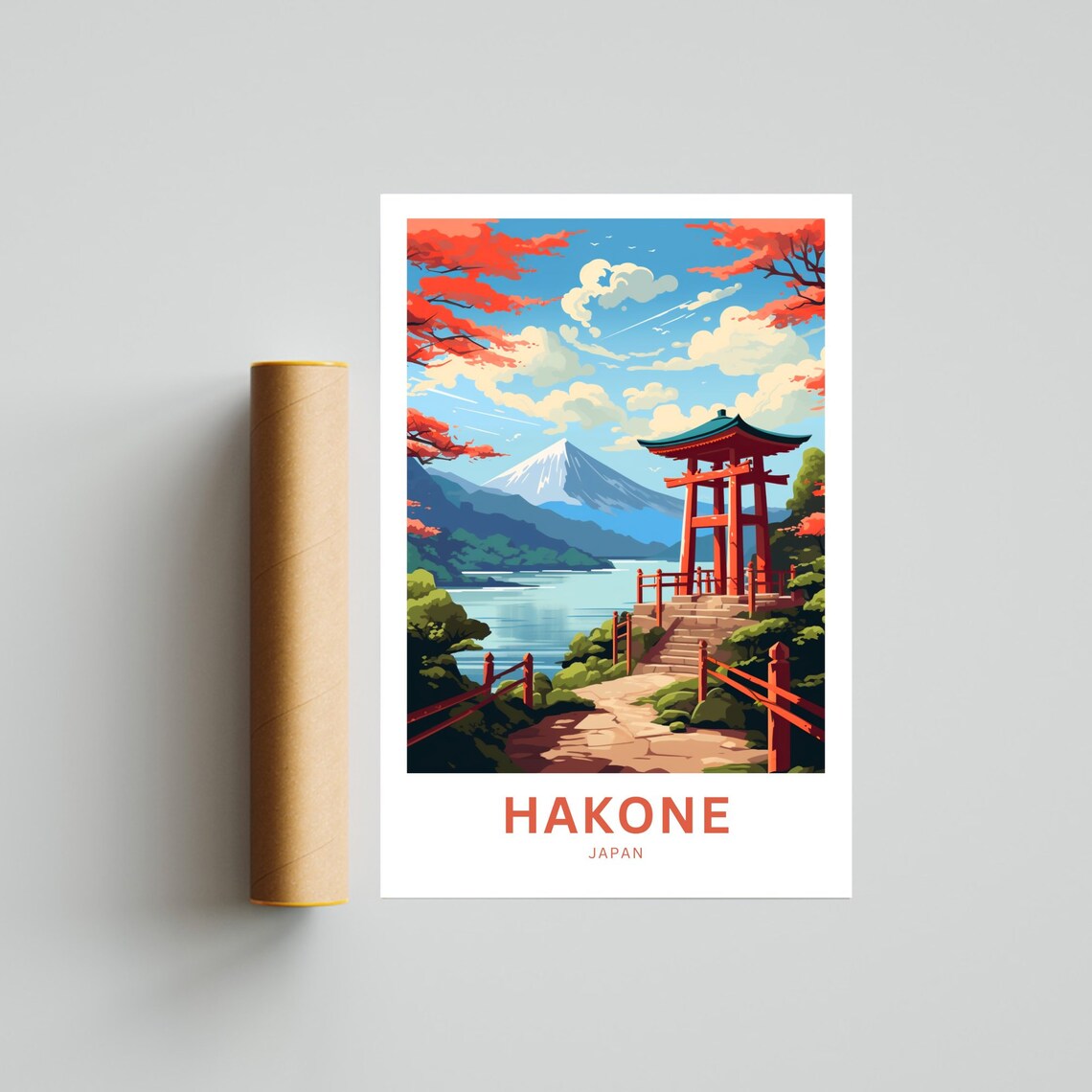 Hakone Travel Poster, Japan Place Wall Art - Image 4