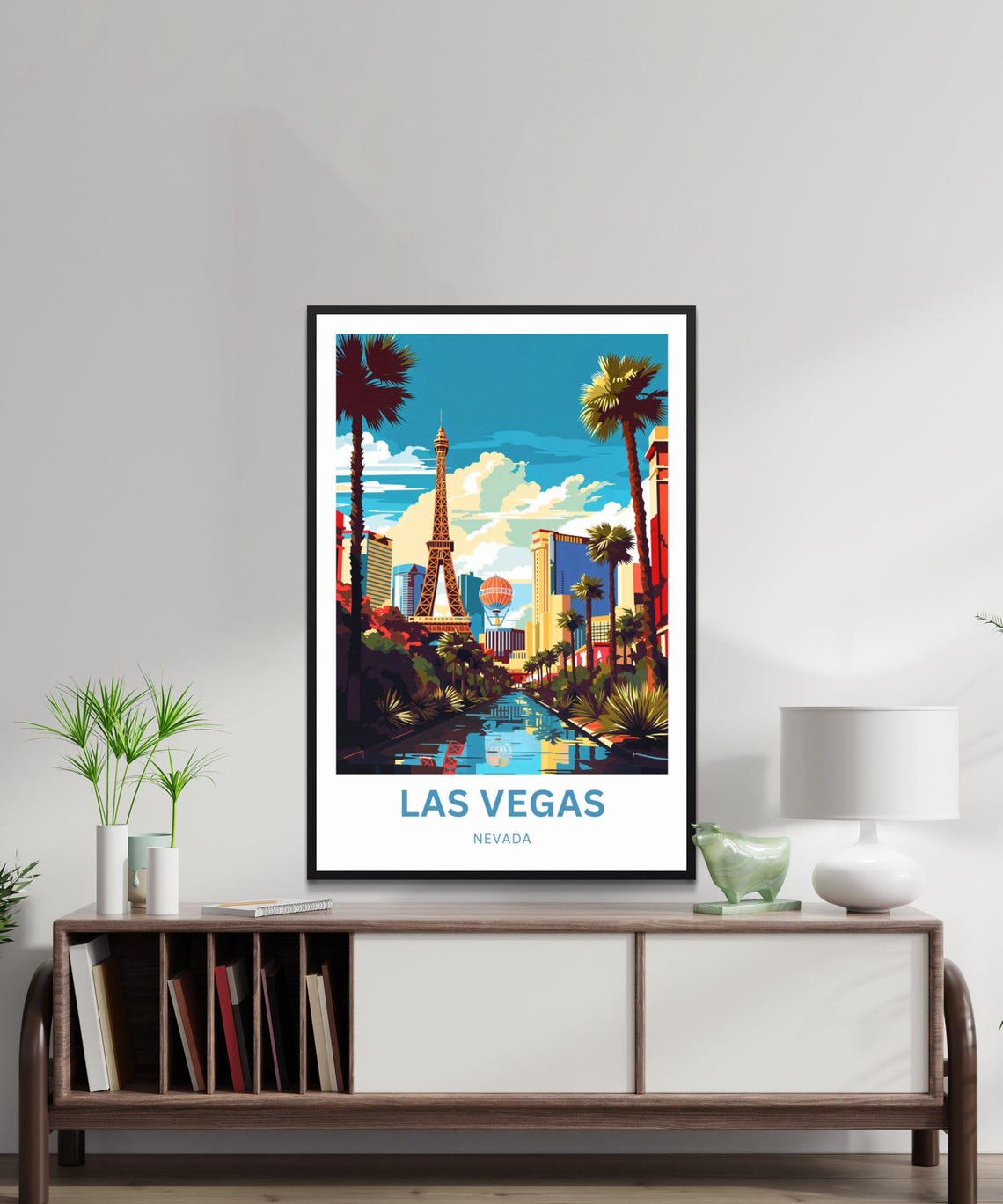 Las Vegas Nevada Paris Eiffel Tower Replica Strip Scene Poster - Image 3