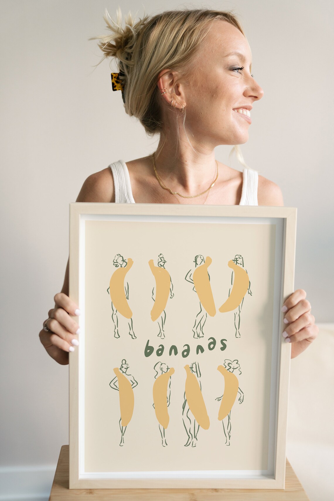 Banana Ladies Modern Kitchen Wall Art Print - Image 2