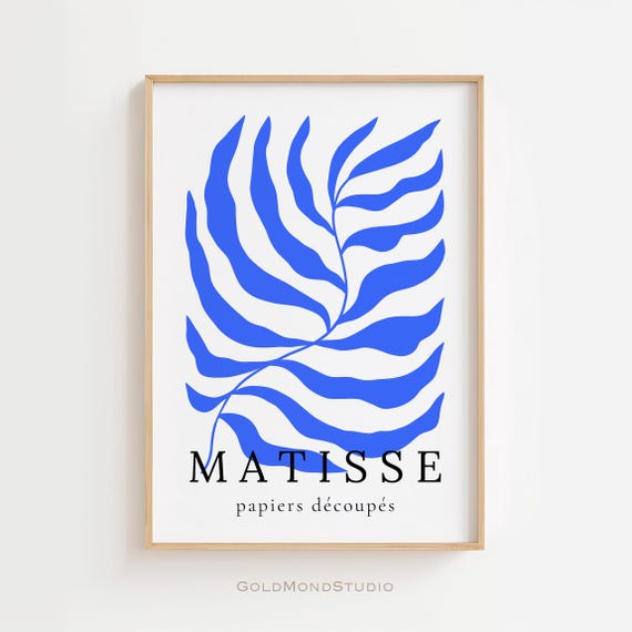 Matisse Poster Henri Matisse Print Matisse Cut Outs Wall Art Minimalist Poster Wall Decor Living Room