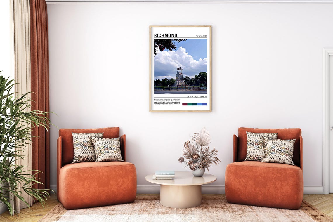Richmond Virginia Monument Avenue Historic Landmark Equestrian Poster - Image 7