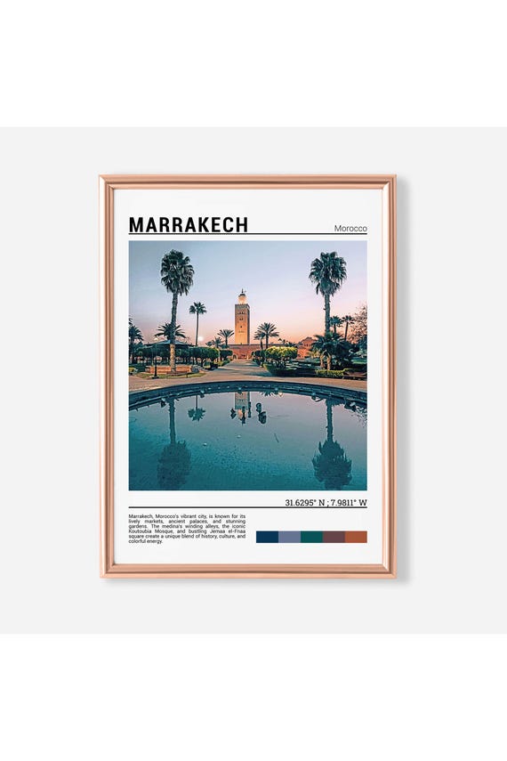 Marrakech Print Marrakech Poster Marrakech Wall Art Marrakech Travel Marrakech Art Print Marrakech Photo Morocco Artwork
