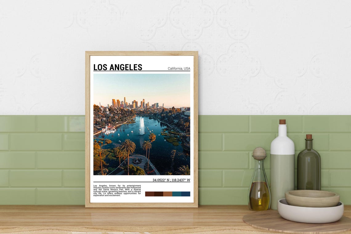 Los Angeles Print Los Angeles Photo Los Angeles Poster Los Angeles Art Los Angeles Poster Print Californiausa - Image 3