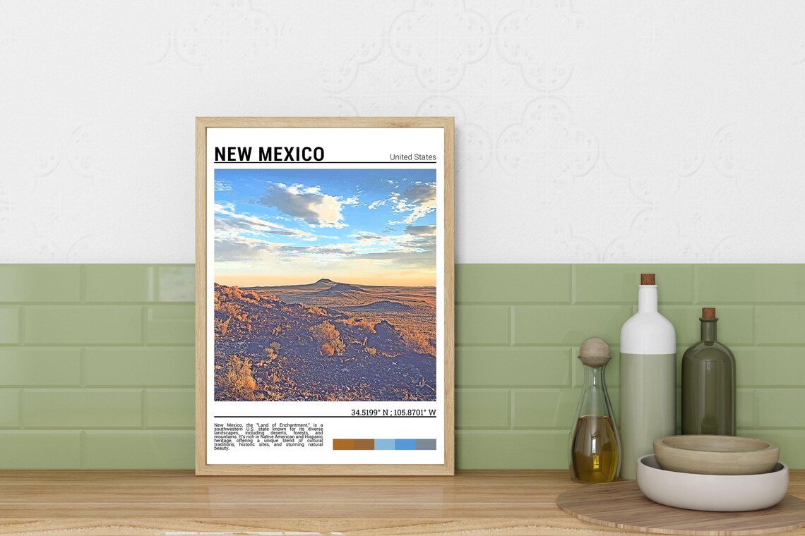 New Mexico Wall Art New Mexico Poster Print New Mexico Photo New Mexico Photography New Mexico Travel Wall Art New Mexicousa - Image 3