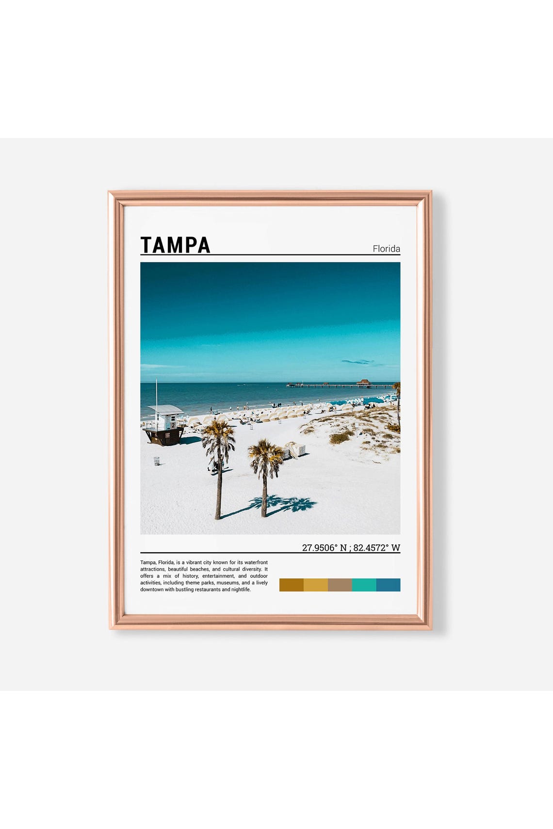 Tampa Print Tampa Poster Tampa Wall Art Tampa Travel Tampa Art Print Tampa Photo Tampa Artwork Florida Poster