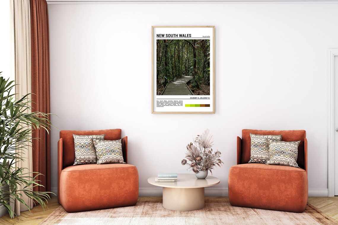 New South Wales Australia Rainforest Boardwalk Trail Photo Poster - Image 7