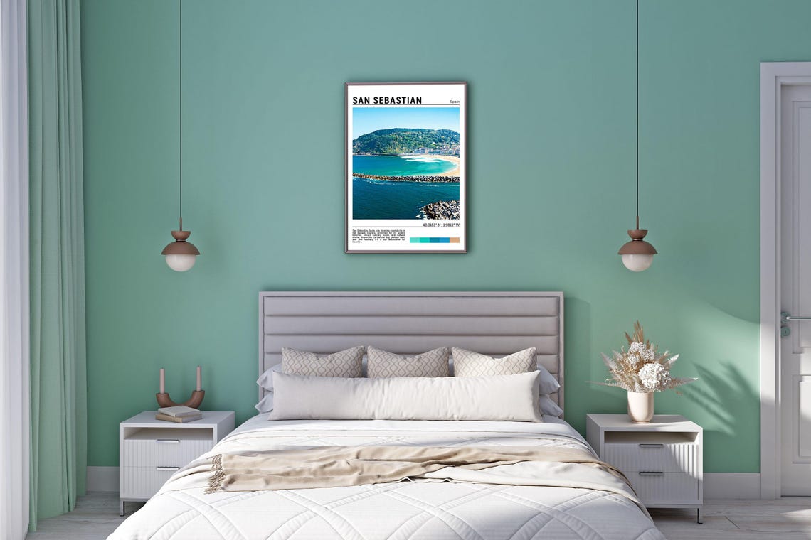 San Sebastian Print San Sebastian Poster San Sebastian Wall Art San Sebastian Travel San Sebastian Art Print Spain Photo - Image 5