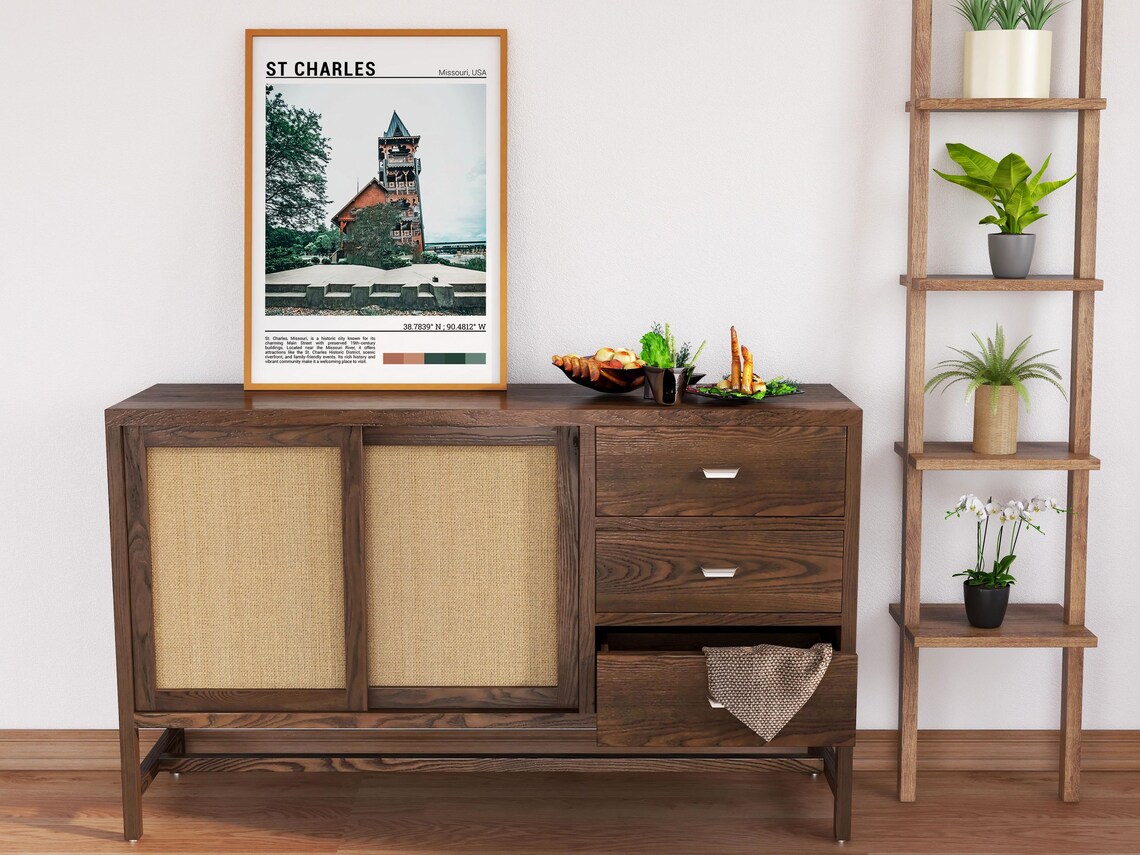 St Charles Missouri Historic Wooden Tower Landmark Travel Photo Poster - Image 5