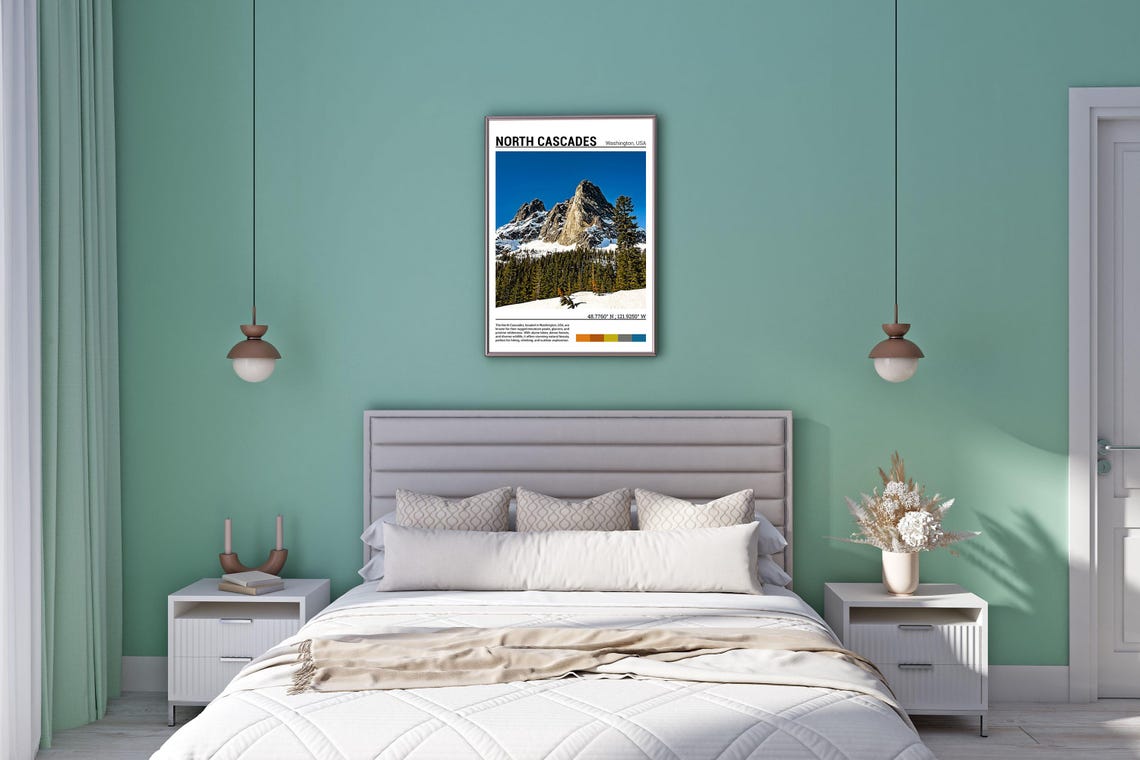 North Cascades Print North Cascades Poster North Cascades Wall Art North Cascades Travel North Cascades Art Print Washington Usa - Image 5