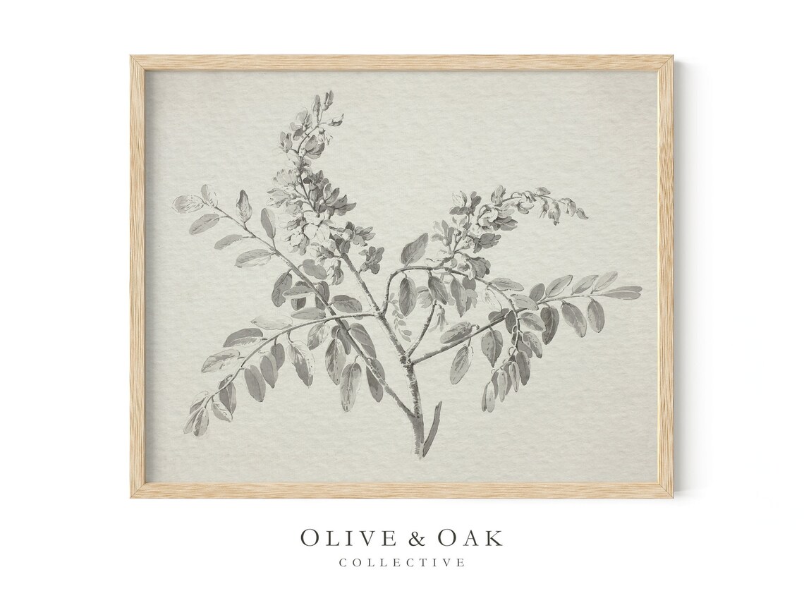 Neutral Branch Sketch Art Print, Minimal Decor - Image 4