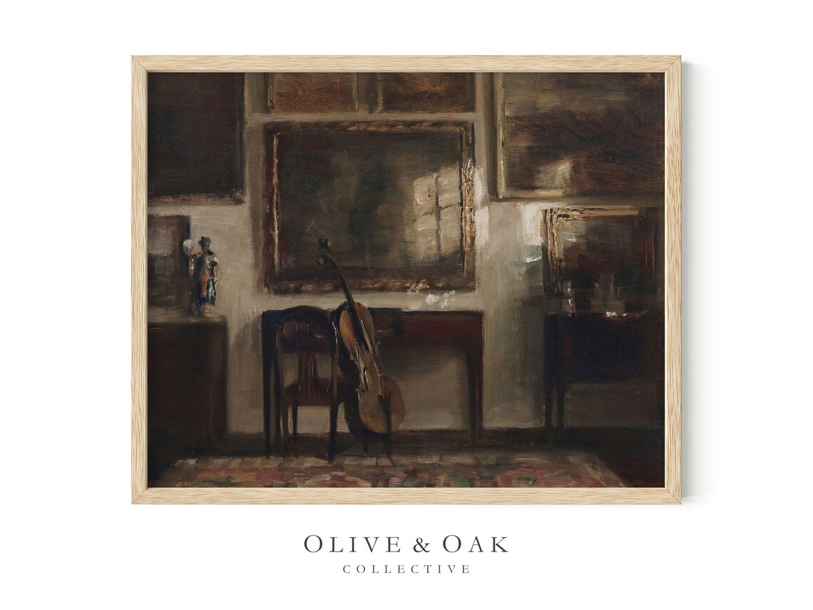 Antique Still Life, Moody Neutral Dark Academia - Image 4