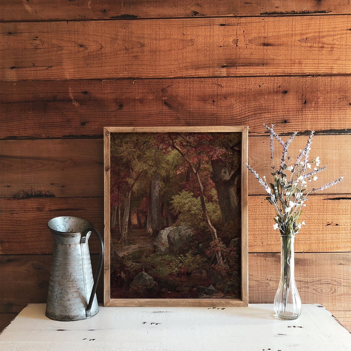 Autumn Forest Landscape Vintage Art Print - Image 4