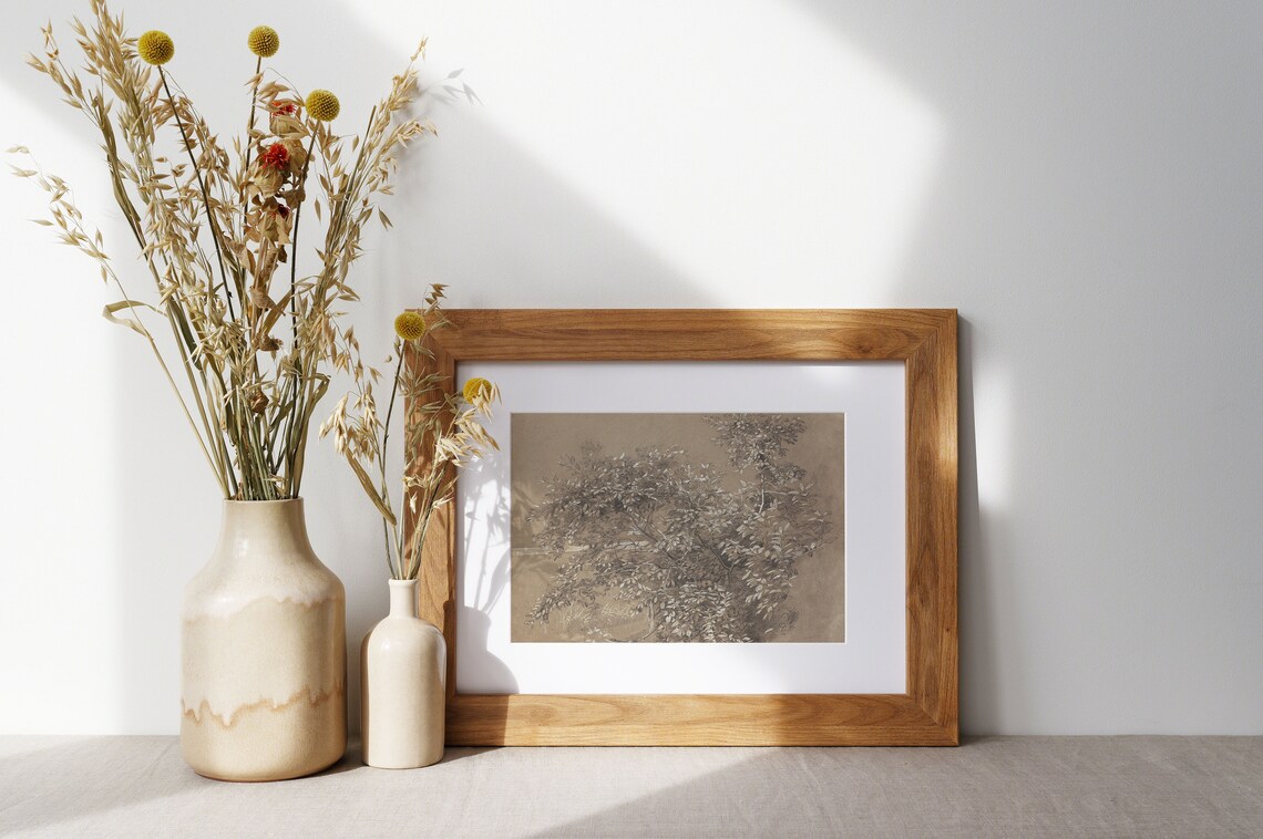 Antique Tree Drawing, Botanical Sketch Art Print - Image 4
