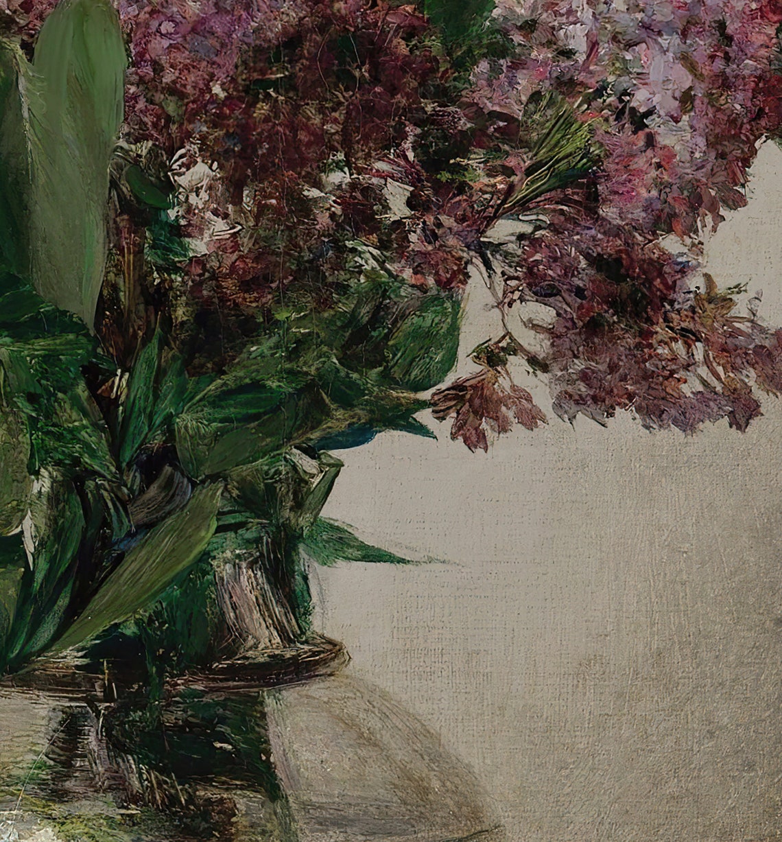 Vintage Lilac Painting, Victorian Floral Art Print - Image 3