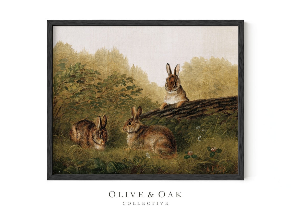 Bunny - Country Nursery Art - Image 3