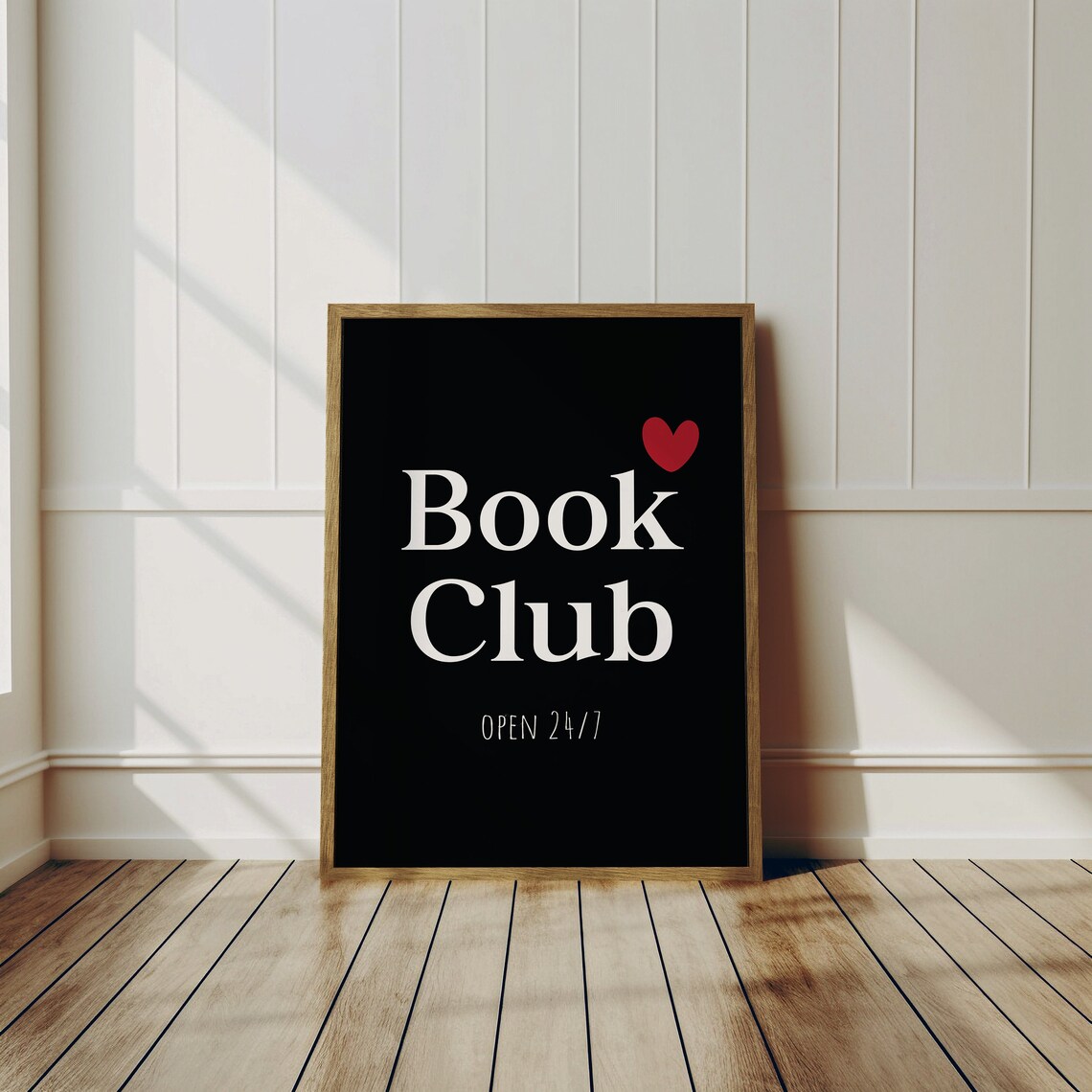 Book Club Minimalist Reading Poster, Retro Style - Image 3